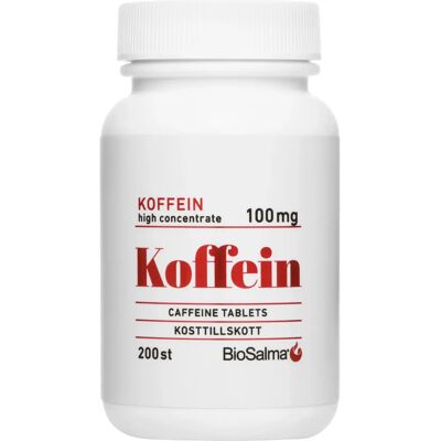 BioSalma Koffein 100mg 200 st BioSalma Koffein 100mg 200 st