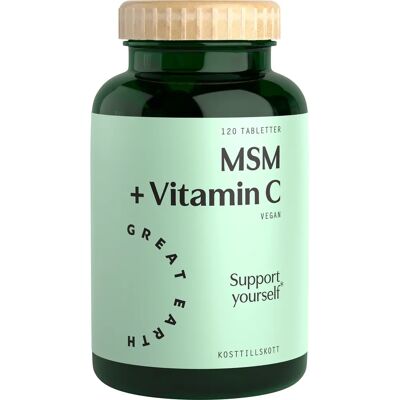 Great Earth MSM+Vitamin C 120 tabletter Great Earth MSM+Vitamin C 120 tabletter