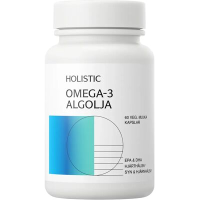 Holistic Omega-3 Vegan Algolja 60 st Holistic Omega-3 Vegan Algolja 60 st