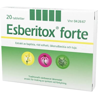 Esberitox forte tablett 20 st Esberitox forte tablett 20 st