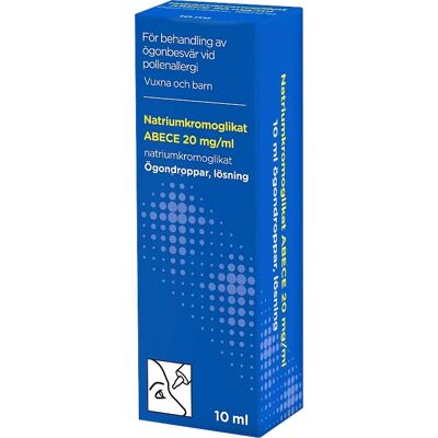 Natriumkromoglikat ABECE Ögondroppar 20 mg/ml 10 ml Natriumkromoglikat ABECE Ögondroppar 20 mg/ml 10 ml