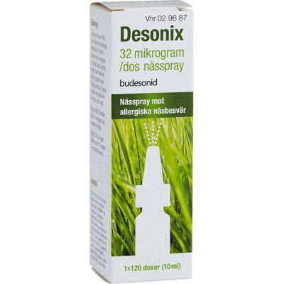 Desonix nässpray 32 µg/dos 120 doser Desonix nässpray 32 µg/dos 120 doser