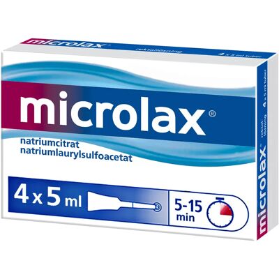 Microlax rektallösning tub 4x5 ml Microlax rektallösning tub 4x5 ml