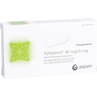 Xyloproct suppositorium 10st Xyloproct suppositorium 10st