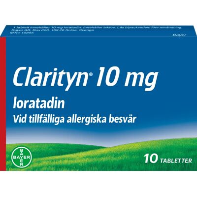 Clarityn tablett 10 mg 10 tabletter Clarityn tablett 10 mg 10 tabletter