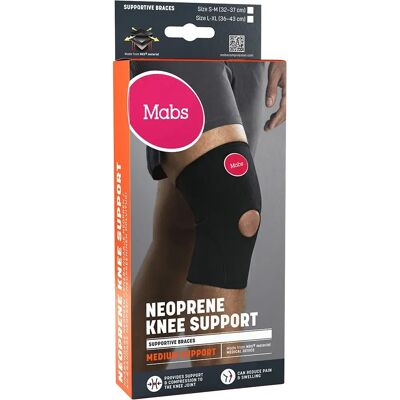 Mabs Neopren Knäbandage Svart S/M Mabs Neopren Knäbandage Svart S/M