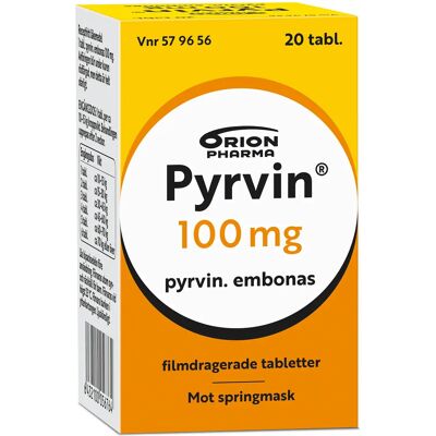 Pyrvin 100 mg, 20 tabletter Pyrvin 100 mg, 20 tabletter