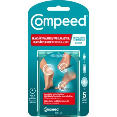 Compeed Skavsårsplåster Mix Pack 5 St Compeed Skavsårsplåster Mix Pack 5 St