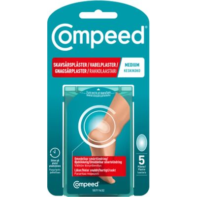 Compeed Skavsårsplåster Medium 5 St Compeed Skavsårsplåster Medium 5 St