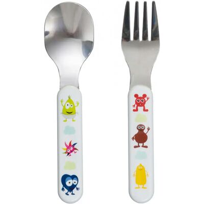 Babblarna Barnbestickset - Rostfritt Stål, BPA-fritt, Flerfärgad Babblarna Barnbestickset - Rostfritt Stål, BPA-fritt, Flerfärgad