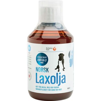 Norsk laxolja för hundar och katter - Djur-tillskott Norsk laxolja för hundar och katter - Djur-tillskott