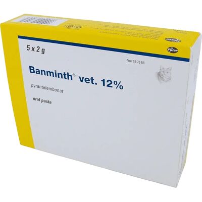 Banminth vet. oral pasta förfylld dosspruta för katt Banminth vet. oral pasta förfylld dosspruta för katt
