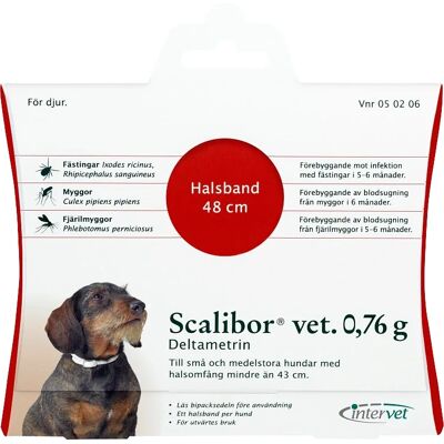 Scalibor vet. hundhalsband 0,76 g 48 cm Scalibor vet. hundhalsband 0,76 g 48 cm
