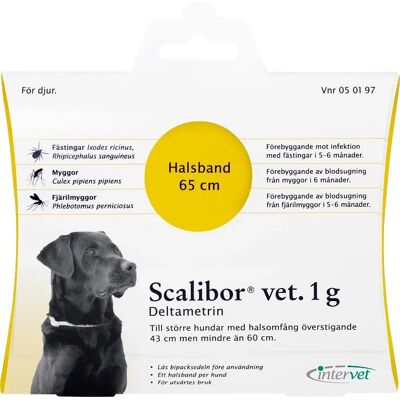 Scalibor vet. hundhalsband 1 g 60 cm Scalibor vet. hundhalsband 1 g 60 cm