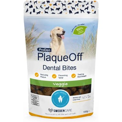 ProDen PlaqueOff Dental Bites - 150g för hundar ProDen PlaqueOff Dental Bites - 150g för hundar