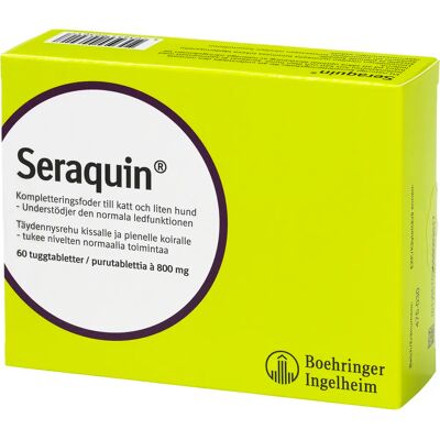 Seraquin tuggtablett för hund och katt 800 mg 60 st Seraquin tuggtablett för hund och katt 800 mg 60 st