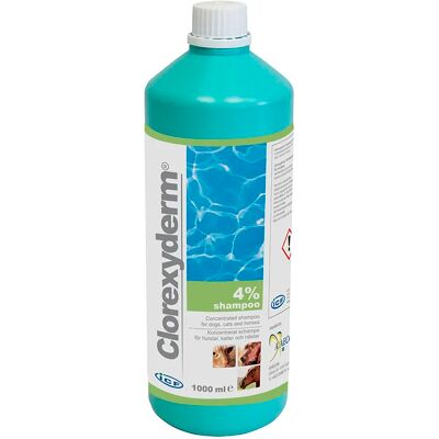 ICF Clorexyderm Shampoo 4% Koncentrerat 1000 ml ICF Clorexyderm Shampoo 4% Koncentrerat 1000 ml
