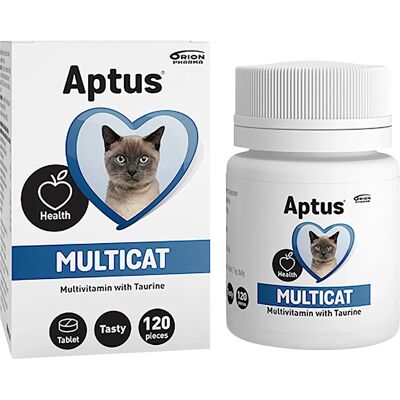 Aptus Multicat 120 Tab - Vitamin- och mineralstillskott för katter Aptus Multicat 120 Tab - Vitamin- och mineralstillskott för katter