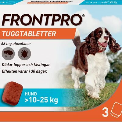 FRONTPRO 68 mg Hundtabletter mot Loppor och Kvalster - Förebyggande FRONTPRO 68 mg Hundtabletter mot Loppor och Kvalster - Förebyggande