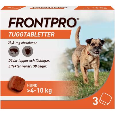 FRONTPRO 28,3 mg Veterinär tuggtabletter - Fästing- och loppeförebyggande FRONTPRO 28,3 mg Veterinär tuggtabletter - Fästing- och loppeförebyggande
