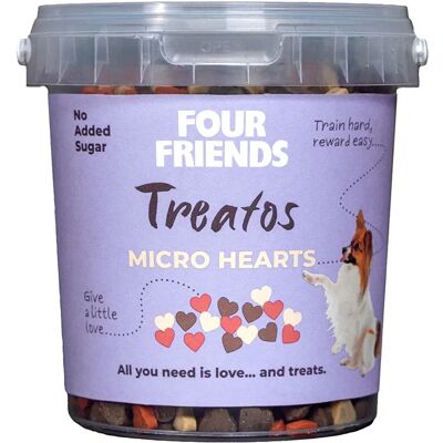 FourFriends Micro Hearts Hundgodis - 500 g FourFriends Micro Hearts Hundgodis - 500 g