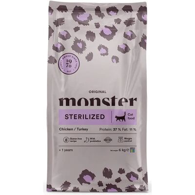 Monster Cat Original Sterilized Chicken/Turkey 6 kg Monster Cat Original Sterilized Chicken/Turkey 6 kg