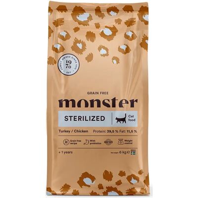 Monster Cat - Steriliserad Kalkon/Kyckling - 6kg - Katmat Monster Cat - Steriliserad Kalkon/Kyckling - 6kg - Katmat