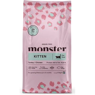 Monster Cat Grain Free Kitten Turkey/Chicken 6 kg Monster Cat Grain Free Kitten Turkey/Chicken 6 kg