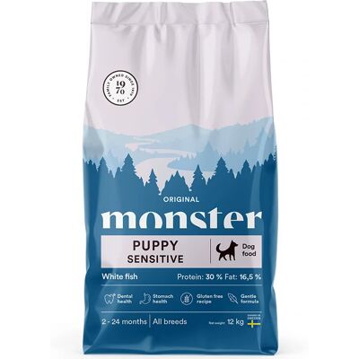 Monster Dog Original Puppy Sensitive White Fish 12 kg Monster Dog Original Puppy Sensitive White Fish 12 kg