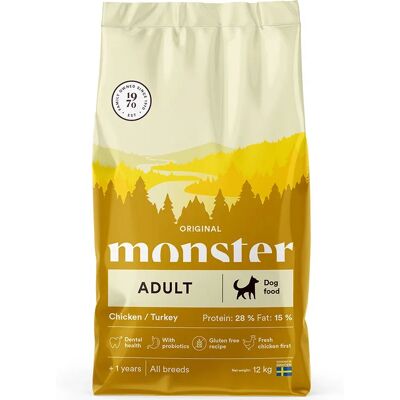 Monster Dog Original Adult Chicken/Turkey 12 kg Monster Dog Original Adult Chicken/Turkey 12 kg