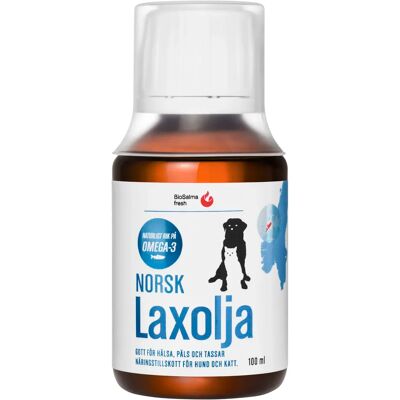 BioSalma Norsk Laxolja för Hund och Katt 100 ml BioSalma Norsk Laxolja för Hund och Katt 100 ml