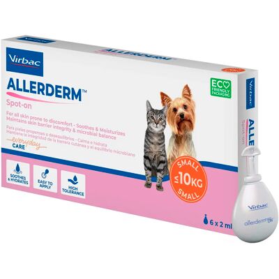 Virbac Allerderm Spot on - Hudvård för små katter och hundar Virbac Allerderm Spot on - Hudvård för små katter och hundar