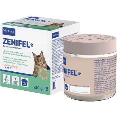 Virbac Zenifel Calming Pheromone Gel Diffuser for Cats 230 g Virbac Zenifel Calming Pheromone Gel Diffuser for Cats 230 g