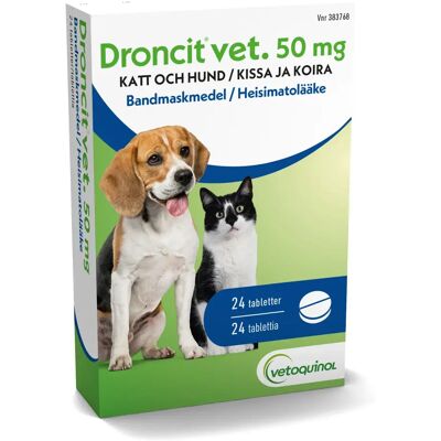 Droncit vet. Tablett 50 mg 24 st Droncit vet. Tablett 50 mg 24 st