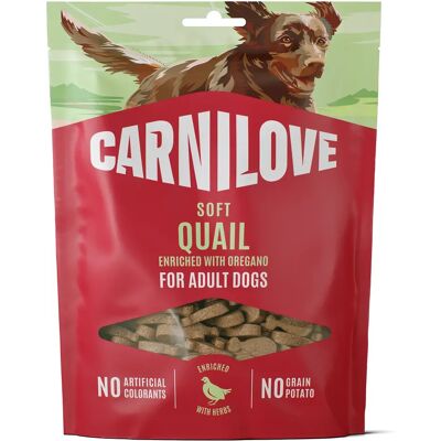 Carnilove Dog Soft Snack Quail enriched with Oregano 200 g Carnilove Dog Soft Snack Quail enriched with Oregano 200 g