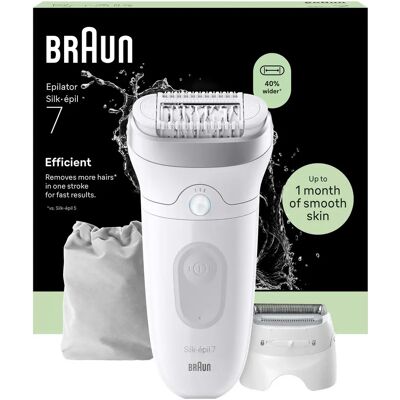 Braun Silk-épil 7 Wet & Dry Epilator 7-041 Silver Braun Silk-épil 7 Wet & Dry Epilator 7-041 Silver