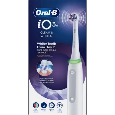 Oral-B iO3 Eltandborste Vit 1 Radiant White Oral-B iO3 Eltandborste Vit 1 Radiant White
