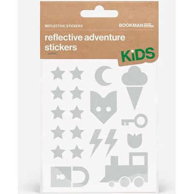 Bookman Reflective Sticker Adventure White Bookman Reflective Sticker Adventure White