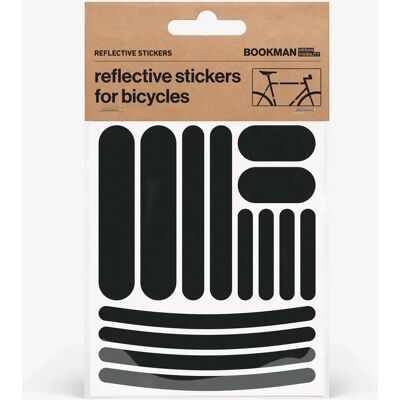 Bookman Reflective Stickers Strips Black Bookman Reflective Stickers Strips Black