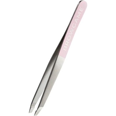 Browgame Cosmetics Original Slanted Tweezer Pink Browgame Cosmetics Original Slanted Tweezer Pink