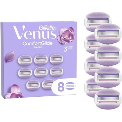 Gillette Venus ComfortGlide Breeze Rakblad 8 st Gillette Venus ComfortGlide Breeze Rakblad 8 st