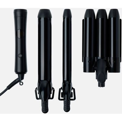 Rapunzel of Sweden Interchangeable Hair Styling Tool Kit Black Rapunzel of Sweden Interchangeable Hair Styling Tool Kit Black