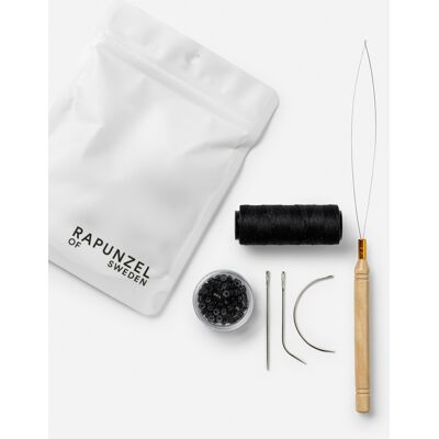 Rapunzel of Sweden Beaded Weft Refill Kit Black Rapunzel of Sweden Beaded Weft Refill Kit Black