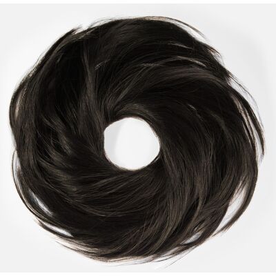 Rapunzel of Sweden Vegan Hair Scrunchie Black/Brown Rapunzel of Sweden Vegan Hair Scrunchie Black/Brown