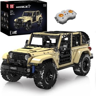 Mould King 13184 Tekniska Billeksaker - RC Motoriserad Wrangler SUV Modell Mould King 13184 Tekniska Billeksaker - RC Motoriserad Wrangler SUV Modell