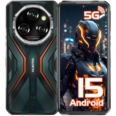 OUKITEL WP55 5G Tålig Telefon Olåst 5G-36GB+256GB/TF 2TB Android 15 Tålig Smartphone, 11000mAh/33W, 6.6 FHD+120HZ, 108MP, IP68/5G Dubbel SIM NFC/OTG orange OUKITEL WP55 5G Tålig Telefon Olåst 5G-36GB+256GB/TF 2TB Android 15 Tålig Smartphone, 11000mAh/33W, 6.6 FHD+120HZ, 108MP, IP68/5G Dubbel SIM NFC/OTG orange