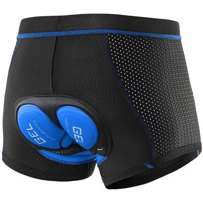 Igeteck Cykelunderkläder shorts för män Andas Gel Padded MTB Cykelridning Shorts S blå Igeteck Cykelunderkläder shorts för män Andas Gel Padded MTB Cykelridning Shorts S blå
