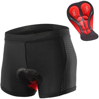 Igeteck Cykelunderkläder shorts för män Andas Gel Padded MTB Cykelridning Shorts S svart Igeteck Cykelunderkläder shorts för män Andas Gel Padded MTB Cykelridning Shorts S svart