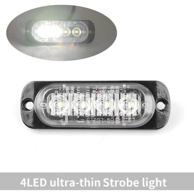 YJMP Auto Parts 4 led stroboskop sidovarningsljus stroboskop galler blinkande ljusbalk Bil lastbil Fyrlampa bärnsten gul vit trafikljus 12V - 24V 1 PC YJMP Auto Parts 4 led stroboskop sidovarningsljus stroboskop galler blinkande ljusbalk Bil lastbil Fyrlampa bärnsten gul vit trafikljus 12V - 24V 1 PC