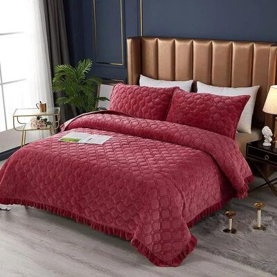 Super Six Förtjockat överkast enfärgat kristallvelour sängöverkast bomullsvadderat quiltat halkfritt lakan filt barn queen sängkläder 150x200cm 1pc Super Six Förtjockat överkast enfärgat kristallvelour sängöverkast bomullsvadderat quiltat halkfritt lakan filt barn queen sängkläder 150x200cm 1pc